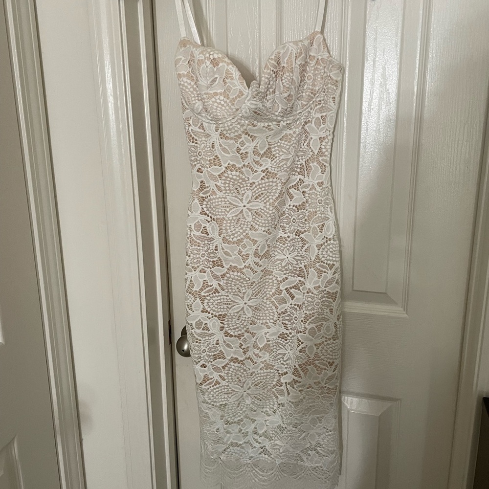Akira lace midi dress